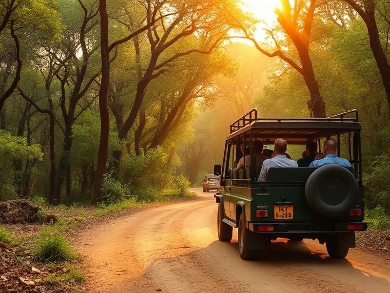 Jeep safari through Jim Corbett jungle